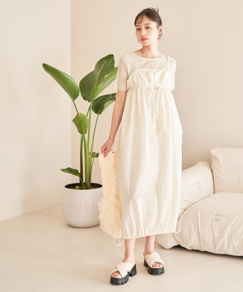 VIS（ビス）の「Lottoコラボノースリワンピース（ワンピース・レディース・グリーン系その他/チャコールグレー/ホワイト系その他5・FREE）」の13枚目の写真