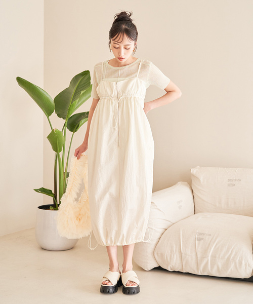 VIS（ビス）の「Lottoコラボノースリワンピース（ワンピース・レディース・グリーン系その他/チャコールグレー/ホワイト系その他5・FREE）」の14枚目の写真