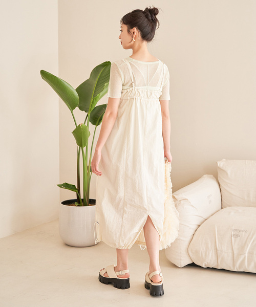 VIS（ビス）の「Lottoコラボノースリワンピース（ワンピース・レディース・グリーン系その他/チャコールグレー/ホワイト系その他5・FREE）」の15枚目の写真