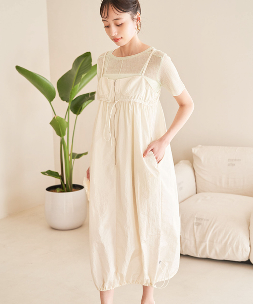 VIS（ビス）の「Lottoコラボノースリワンピース（ワンピース・レディース・グリーン系その他/チャコールグレー/ホワイト系その他5・FREE）」の17枚目の写真