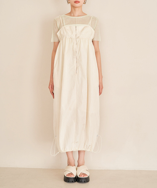 VIS（ビス）の「Lottoコラボノースリワンピース（ワンピース・レディース・グリーン系その他/チャコールグレー/ホワイト系その他5・FREE）」の20枚目の写真