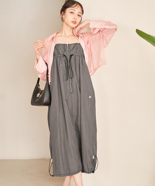 VIS（ビス）の「Lottoコラボノースリワンピース（ワンピース・レディース・グリーン系その他/チャコールグレー/ホワイト系その他5・FREE）」の2枚目の写真