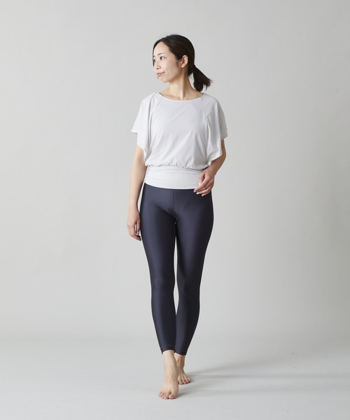 Julier Yoga and Relax（ジュリエヨガアンドリラックス）の「Julier ソフトトリコットレギンス／UVカット・吸汗速乾・ホットヨガ対応（レギンス/スパッツ・レディース・チャコール/モカ/ブルーグレー・1/0）」の11枚目の写真