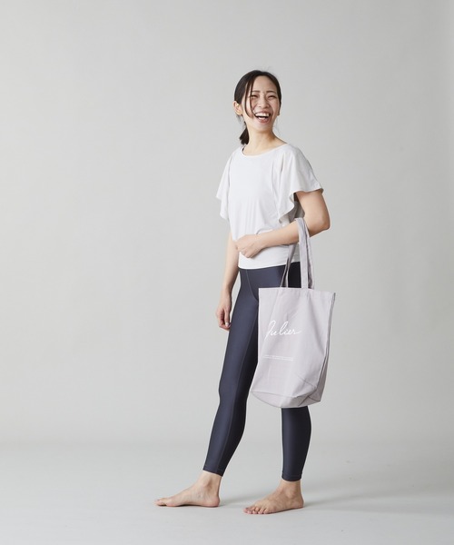 Julier Yoga and Relax（ジュリエヨガアンドリラックス）の「Julier ソフトトリコットレギンス／UVカット・吸汗速乾・ホットヨガ対応（レギンス/スパッツ・レディース・チャコール/モカ/ブルーグレー・1/0）」の12枚目の写真