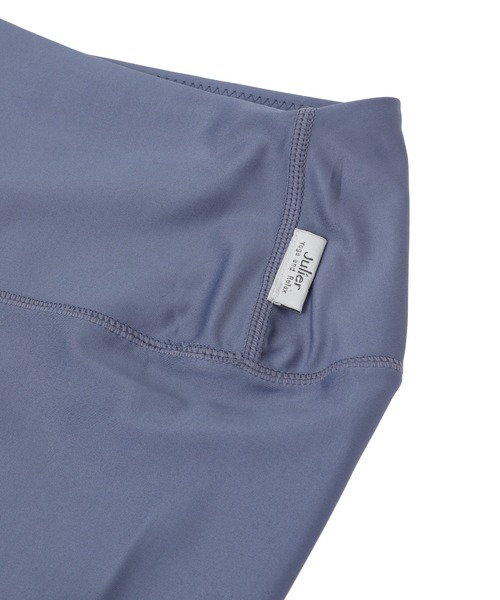 Julier Yoga and Relax（ジュリエヨガアンドリラックス）の「Julier ソフトトリコットレギンス／UVカット・吸汗速乾・ホットヨガ対応（レギンス/スパッツ・レディース・チャコール/モカ/ブルーグレー・1/0）」の6枚目の写真