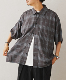 JOURNAL STANDARD relume | Relume Jeans レーヨンチェック半袖シャツ(シャツ/ブラウス)