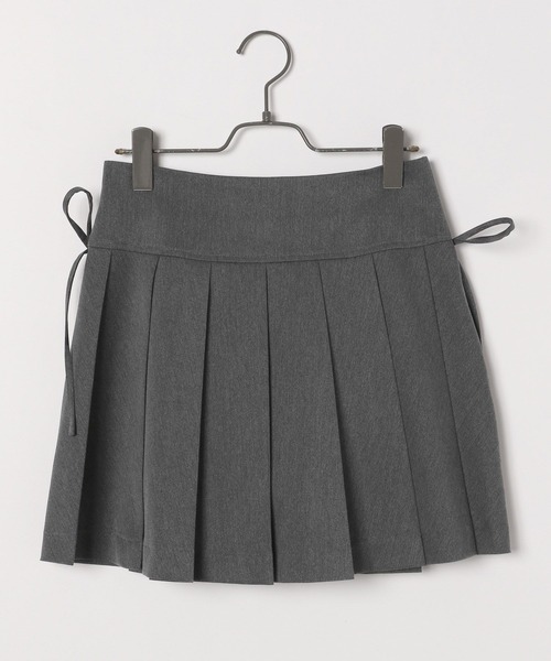 Heather（ヘザー）の「サイドリボンプリーツミニスカート　139128（スカート・レディース・チャコールグレー/ブラック/ブラウン系その他・S/M）」の13枚目の写真