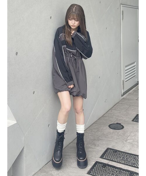 MURUA(ムルーア)の「セミシアーソックス(ソックス/靴下・レディース・アイボリー/グレー・FREE)」の7枚目の写真