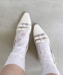 Heather | Wリボンミュールサンダル  133250(サンダル)