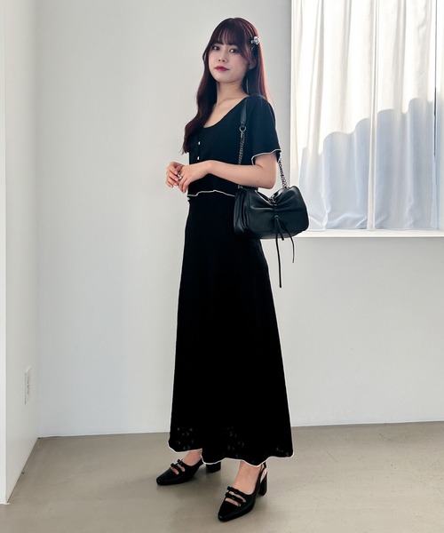 Heather（ヘザー）の「Wリボンミュールサンダル  133250（サンダル・レディース・オフホワイト/ブラック・M/L）」の10枚目の写真