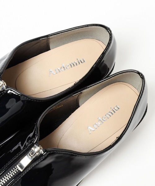 Andemiu（アンデミュウ）の「ZIPエナメルローファー135148（ローファー・レディース・ブラック・LARGE/MEDIUM）」の9枚目の写真