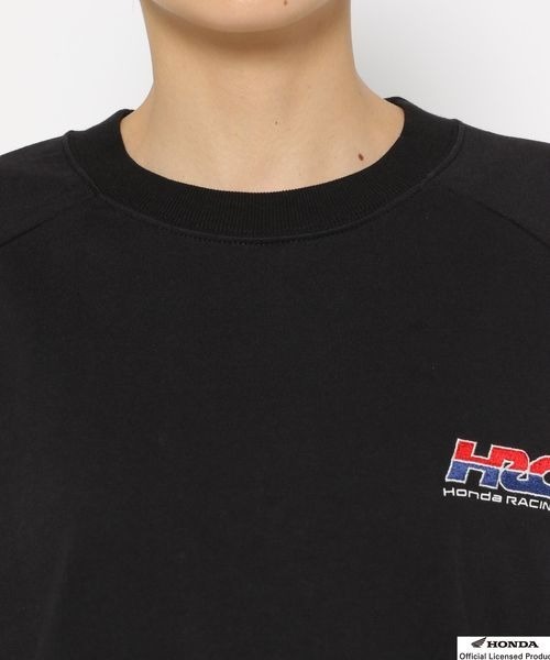 LOWRYS FARM（ローリーズファーム）の「ＨＯＮＤＡＢＩＧＴＳＳ　136039（Tシャツ/カットソー・レディース・ブラック/オフホワイト/レッド・FREE）」の8枚目の写真