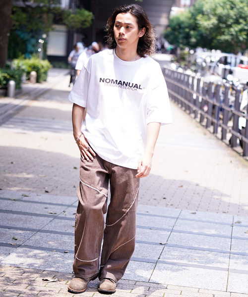 JIEDA（ジエダ）の「JieDa COLOR DISTORTED DENIM PANTS　JIE-24W-PT05（デニムパンツ・メンズ・ブラウン・1/2）」の2枚目の写真