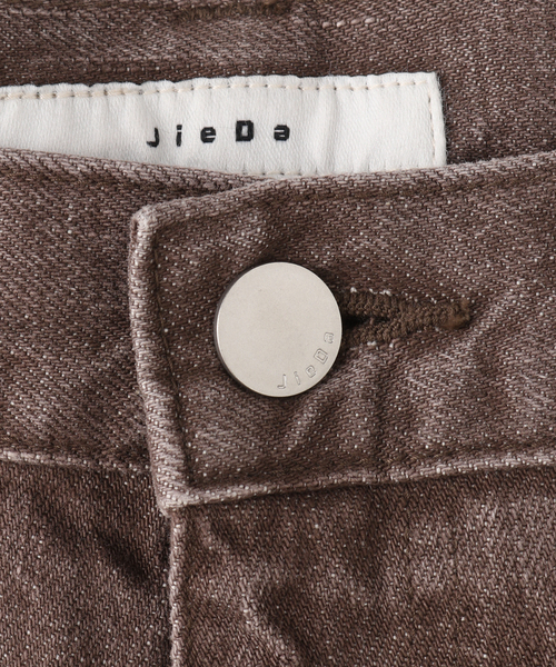 JIEDA（ジエダ）の「JieDa COLOR DISTORTED DENIM PANTS　JIE-24W-PT05（デニムパンツ・メンズ・ブラウン・1/2）」の13枚目の写真