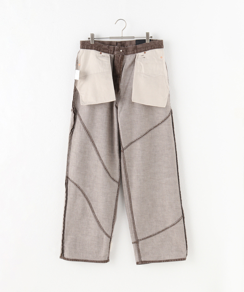 JIEDA（ジエダ）の「JieDa COLOR DISTORTED DENIM PANTS　JIE-24W-PT05（デニムパンツ・メンズ・ブラウン・1/2）」の19枚目の写真