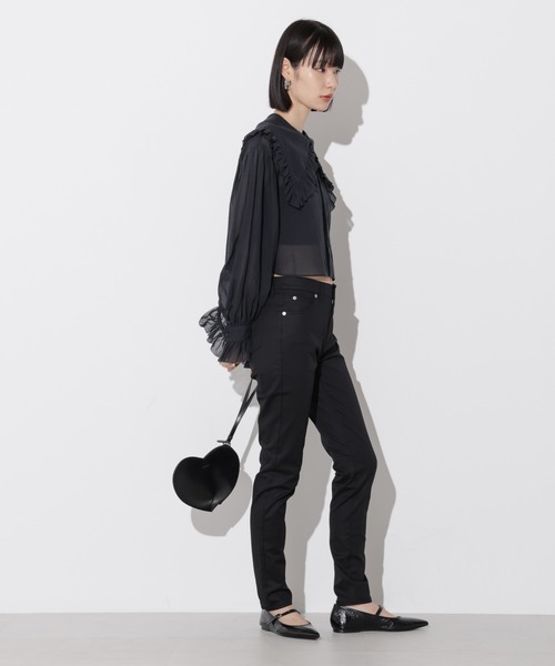 ローライズチノパンツ NANCY-003/チノストレッチローライズスキニーパンツ（チノパンツ
