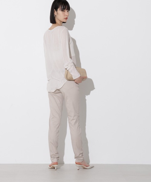 Apo(s)ture(アポスチャー)の「NANCY-003/チノストレッチローライズスキニーパンツ(チノパンツ・レディース・ベージュ/モカ/ホワイト/ブラック・XS/S/M/L/XL)」の21枚目の写真