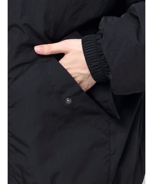 EMODA（エモダ）の「オーバーカラーボンバージャケット（ブルゾン・レディース・ブラック/アイボリー/グレー・FREE）」の18枚目の写真