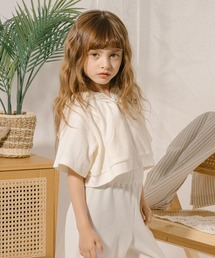 URBAN CHERRY（アーバンチェリー）の「【さらっと触感】ワッフルクロップドフードパーカー（パーカー・キッズ）」