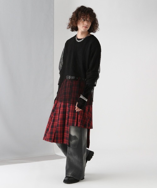 HARE（ハレ）の「マダラダメージデニムパンツ(HARE)（デニムパンツ・メンズ・ブラック/インディゴブルー・SMALL/MEDIUM）」の17枚目の写真