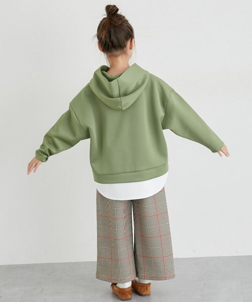 QUNTSTYLE（キュントスタイル）の「重ね着風 フード付き長袖Tシャツ（Tシャツ/カットソー・キッズ・ベージュ/ブラック/カーキ・120/130/140/150/160/100/110/170）」の22枚目の写真
