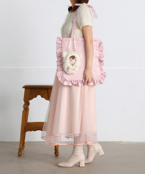 SecretDoor（シークレットドア）の「リボン ラインストーン トート