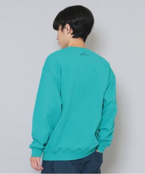 NAUTICA（ノーティカ）の「【大人向けサイズあり】【NAUTICA】フロントロゴアップリケトレーナー（スウェット・キッズ・グレー/ブラック/エメラルド/ネイビー・M/XL/L）」の8枚目の写真