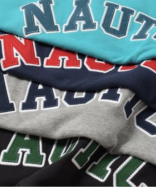 NAUTICA（ノーティカ）の「【大人向けサイズあり】【NAUTICA】フロントロゴアップリケトレーナー（スウェット・キッズ・グレー/ブラック/エメラルド/ネイビー・M/XL/L）」の15枚目の写真
