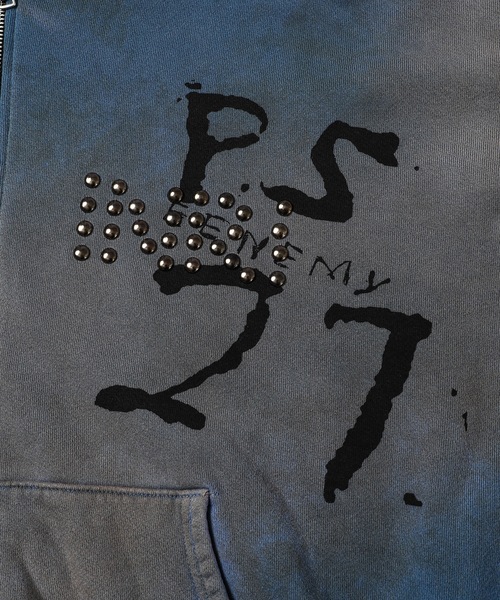 RRR-123（リヴィントンロイレビス）の「INRI ZIP HOODIE GRAIL BLUE