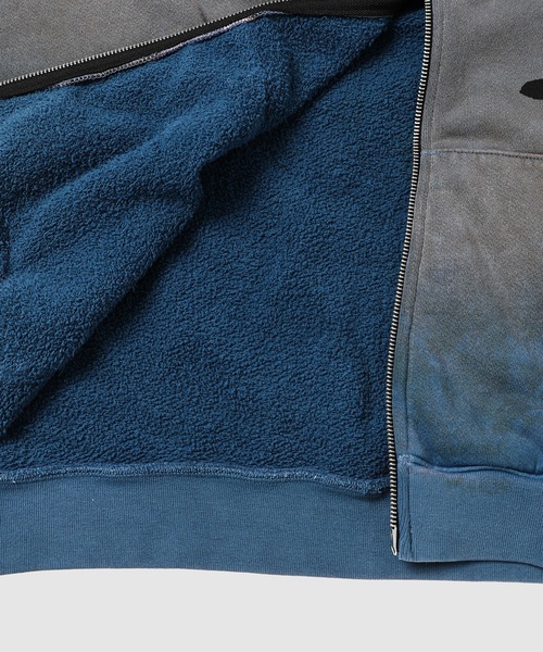 RRR-123（リヴィントンロイレビス）の「INRI ZIP HOODIE GRAIL BLUE 