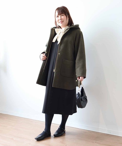 fleur by mint breeze(フルールバイミントブリーズ)の「【L~5L 大きいサイズ】ダブルクロスナロージャンスカ(ジャンパースカート・レディース・ネイビー/ブラック・LL/3L/4L/5L/L)」の4枚目の写真