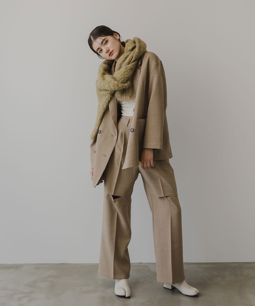 rectangle（レクタングル）の「ミックスカラーシャギーニット（ニット/セーター・レディース・グリーン系/オレンジ系/グレー系・FREE）」の12枚目の写真