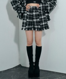 ANDGEEBEE | フリンジチェックショーパン(その他パンツ)