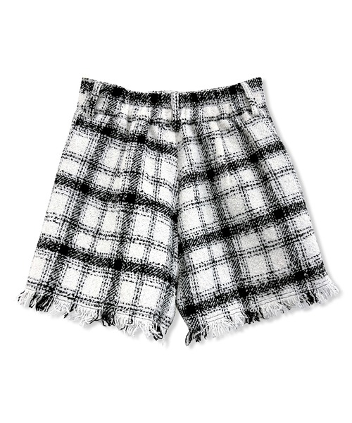 【セール】フリンジチェックショーパン（その他パンツ）｜ANDGEEBEE（アンジービー）