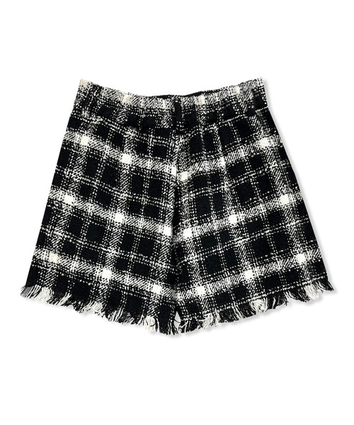 【セール】フリンジチェックショーパン（その他パンツ）｜ANDGEEBEE（アンジービー）