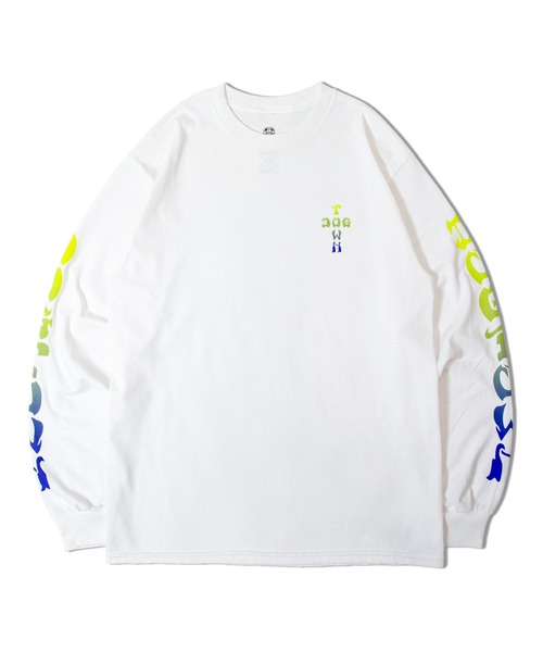 DOGTOWN(ドッグタウン)の「DOGTOWN CROSS SLEEVE FADE LS TEE(Tシャツ/カットソー・メンズ・ブラック/ホワイト・M/L/XL)」の1枚目の写真