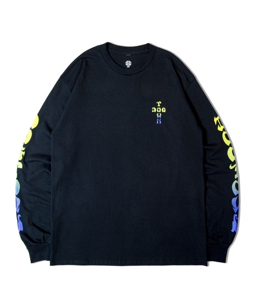 DOGTOWN(ドッグタウン)の「DOGTOWN CROSS SLEEVE FADE LS TEE(Tシャツ/カットソー・メンズ・ブラック/ホワイト・M/L/XL)」の4枚目の写真