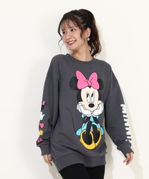 Disney | 親子お揃い ディズニー BIGフェイス チュニック丈ワンピース 0026A(ワンピース)