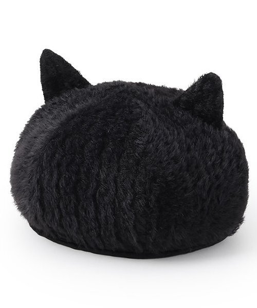 お値下げ 着画あり♪ ころん 猫耳 ベレー帽 ハンドメイド 嘆かわしい 