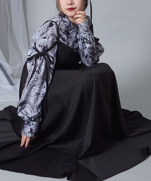 Mavie..7（メヴィセットゥ）の「【Mavie..7】《新色登場》柄シャツ（シャツ/ブラウス・レディース・ブラウン/ブラック/その他1・FREE）」の21枚目の写真