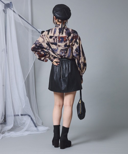 Mavie..7（メヴィセットゥ）の「【Mavie..7】《新色登場》柄シャツ（シャツ/ブラウス・レディース・ブラウン/ブラック/その他1・FREE）」の8枚目の写真