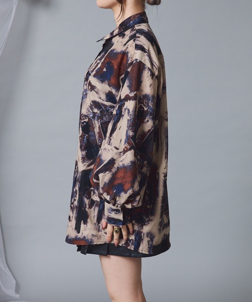 Mavie..7（メヴィセットゥ）の「【Mavie..7】《新色登場》柄シャツ（シャツ/ブラウス・レディース・ブラウン/ブラック/その他1・FREE）」の13枚目の写真