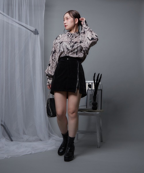 Mavie..7】《新色登場》柄シャツ（シャツ/ブラウス）｜Mavie..7