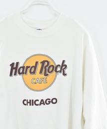 【ヴィンテージ古着】80's Hard Rock CAFE Anvil ボディ 企業ロゴ ラグランスウェット