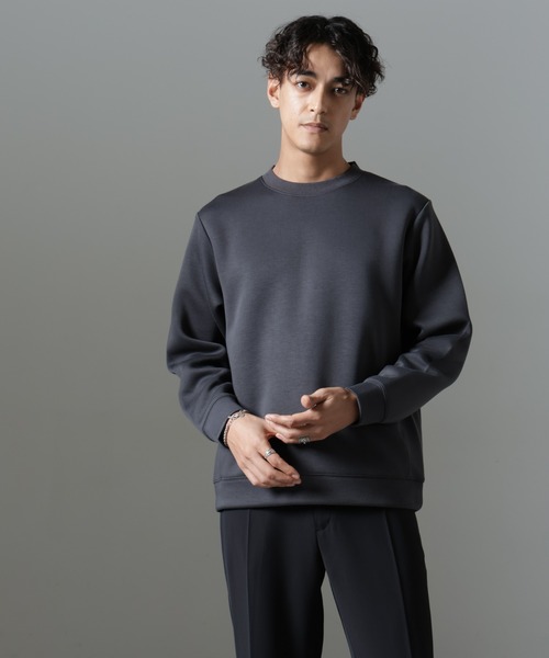 NANO universe（ナノユニバース）の「パネルダンボールプルオーバー（Tシャツ/カットソー・メンズ・チャコール/グレー/ブラック・L/M/S）」の4枚目の写真