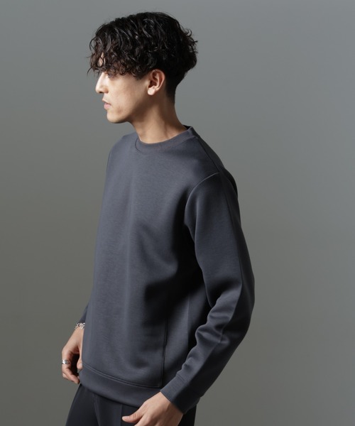 NANO universe（ナノユニバース）の「パネルダンボールプルオーバー（Tシャツ/カットソー・メンズ・チャコール/グレー/ブラック・L/M/S）」の6枚目の写真