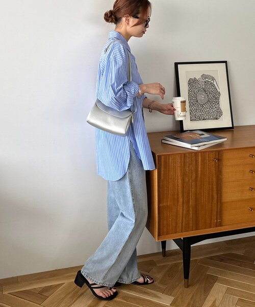 DISCOAT（ディスコート）の「ミニフラップショルダーバッグ（ショルダーバッグ・レディース・ブラック/シルバー/ベージュ・FREE）」の7枚目の写真