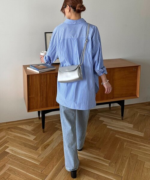 DISCOAT（ディスコート）の「ミニフラップショルダーバッグ（ショルダーバッグ・レディース・ブラック/シルバー/ベージュ・FREE）」の8枚目の写真