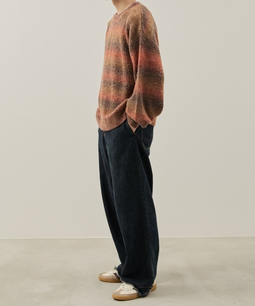 Auntie Rosa(アンティローザ)の「【karin】グラデーションオーバールーズニット(ニット/セーター・レディース・オレンジ/イエロー・FREE)」の22枚目の写真