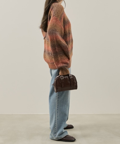 Auntie Rosa(アンティローザ)の「【karin】グラデーションオーバールーズニット(ニット/セーター・レディース・オレンジ/イエロー・FREE)」の9枚目の写真